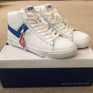 Men’s Pony Top-Hi Leather Sneakers